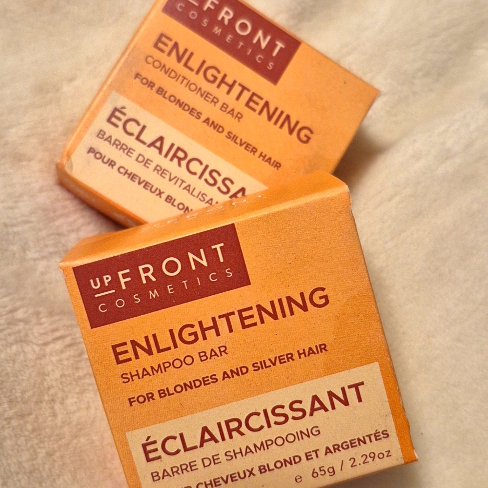 🔱NWT Upfront Cosmetics SET Enlightening Conditioner and Shampoo Bars
